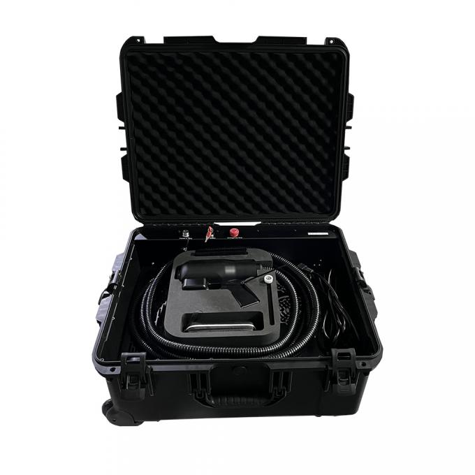 पल्स 200w 300w सूटकेस फाइबर लेजर सफाई मशीन जंग हटाने की मशीन 0