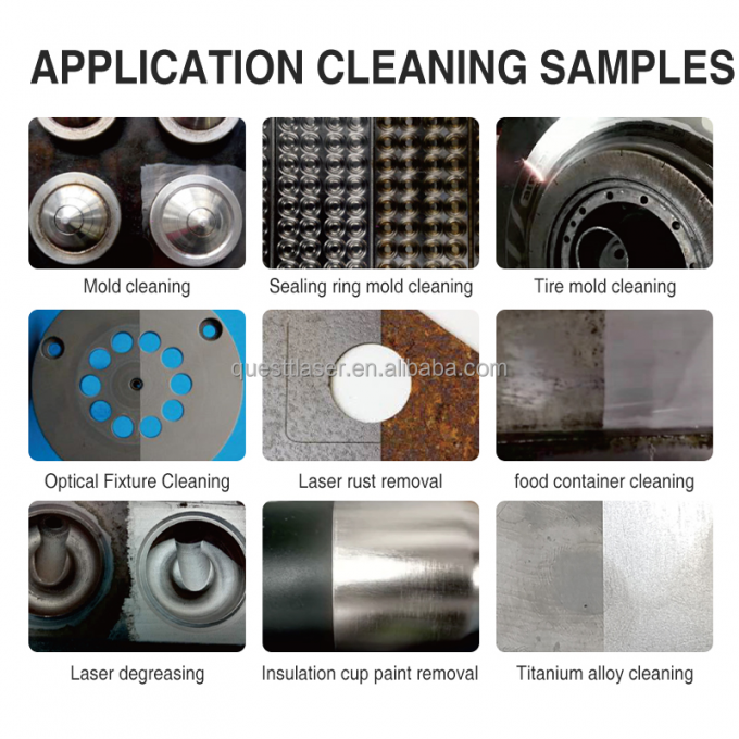पल्स 200w 300w सूटकेस फाइबर लेजर सफाई मशीन जंग हटाने की मशीन 10