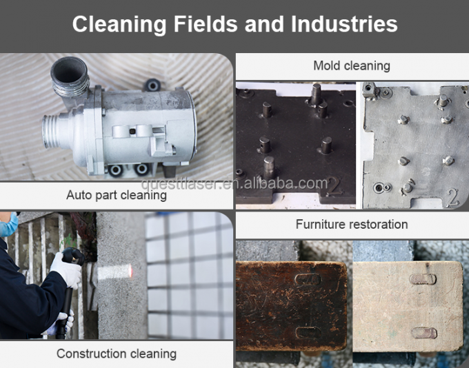 पल्स 200w 300w सूटकेस फाइबर लेजर सफाई मशीन जंग हटाने की मशीन 9