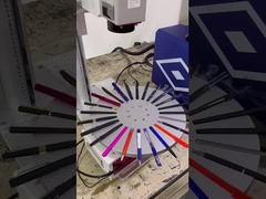 20w रोटरी टेबल फाइबर लेजर मार्किंग मशीन